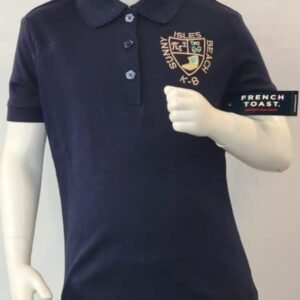 S/S Girls Picot Collar Interlock